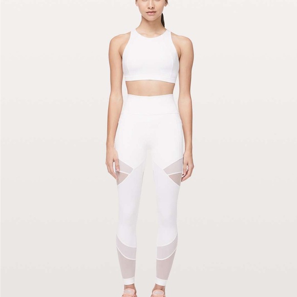 Lululemon white mesh leggings - Picture 7 of 8